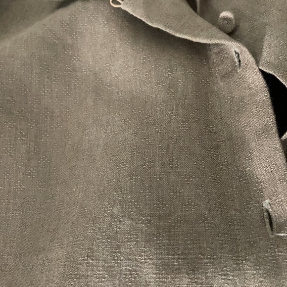 Eileen Fisher 100% Linen Boxy Cropped Brown Shirt size S - Picture 11 of 13